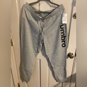 UMBRO fleece jogger sweatpants XL NWT